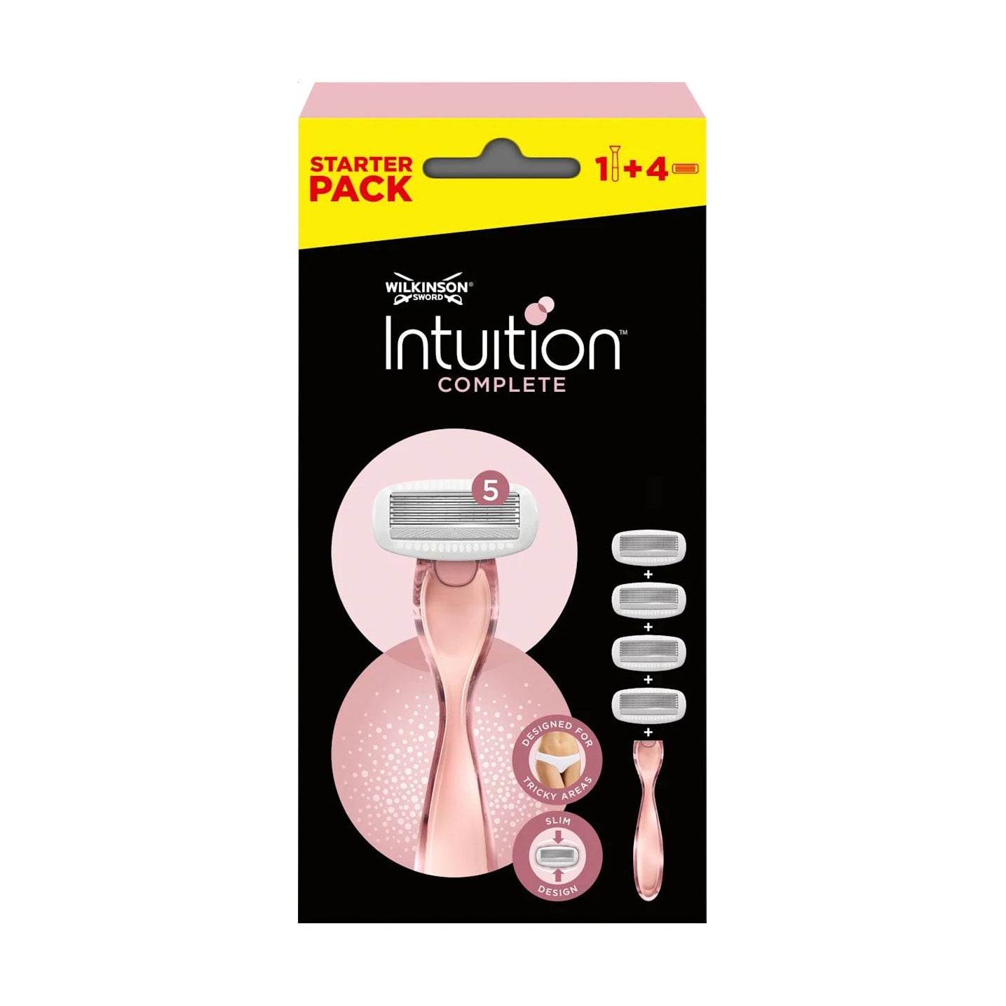 Станок для гоління жіночий Wilkinson Sword Intuition Complete з 4 змінними картриджами